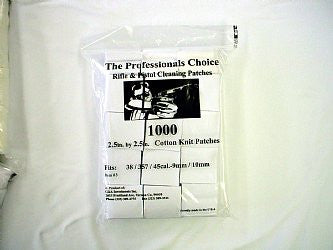 .38/.357/.40/9mm/10mm Cotton Knit Square 1000 count